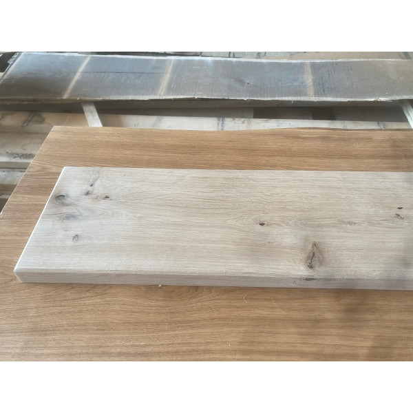 Rohholzoptik, Eiche, Fensterbank, Glattkantbohle mit umlaufender Fase, geschliffen und geölt, 100x20x3 cm Rohholzoptik, Eiche, Fensterbank, Glattkantbohle mit umlaufender Fase, geschliffen und geölt, 100x20x3 cm